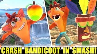 Impressive Crash Bandicoot Mod in Super Smash Bros. Ultimate