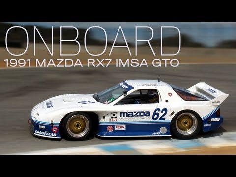 Onboard 1991 Mazda RX7 IMSA GTO four-rotor at Rolex Monterey Motorsports Reunion | Road & Track