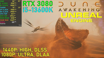 Dune Awakening Benchmark: RTX 3080 - 13600K | 1080P - 1440P [UE 5]