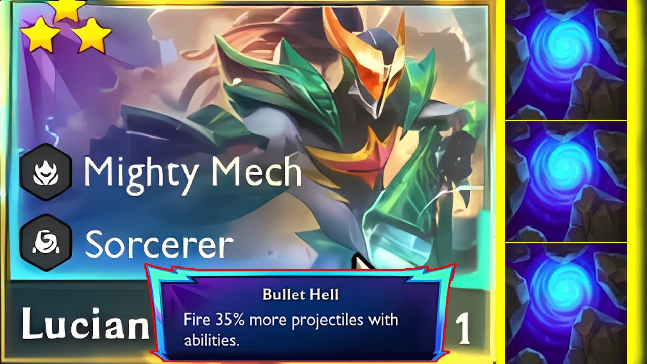 Buff Mana Build - 3x Blue Buff Lucian ⭐⭐⭐ 3 Star | TFT SET 15 Best Game
