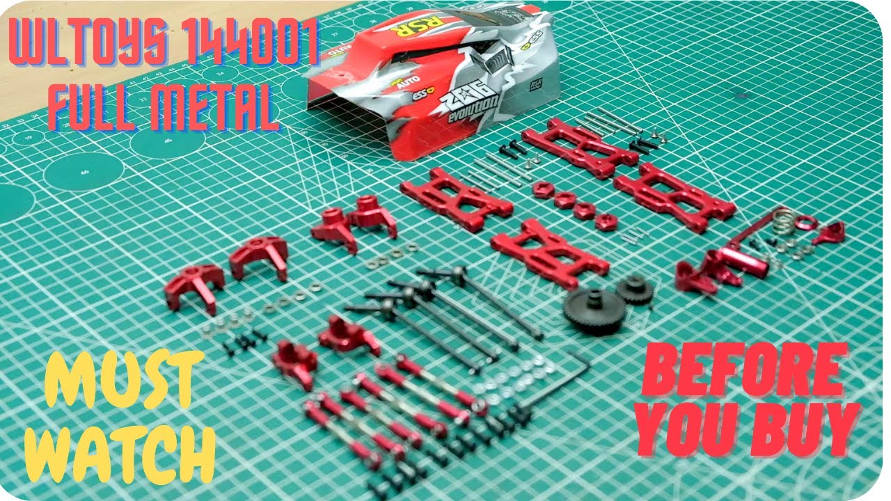 WLTOYS 144001 FULL METAL UPGRADE | DISSASEMBLY | WLTOYS 144001 FULL TEARDOWN REVIEW | WHAT'S INSIDE