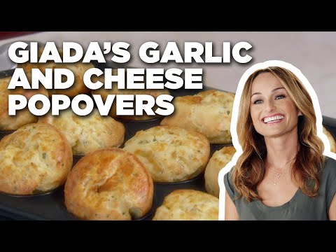 Giada De Laurentiis&rsquo; Garlic and Cheese Popovers | Giada At Home | Food Network