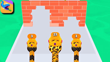 Snake Run Race🐍🏁 3d Running Gameplay Walkthrough Part - 22 (iOS, Android)