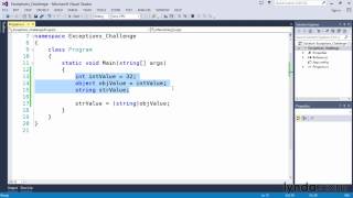 Tutorials - C# 05 05 Challenge Handle an error