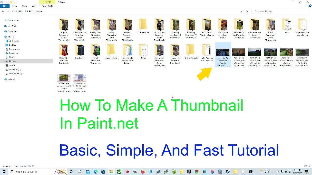 Tutorial How To Make A Thumbnail In Basic