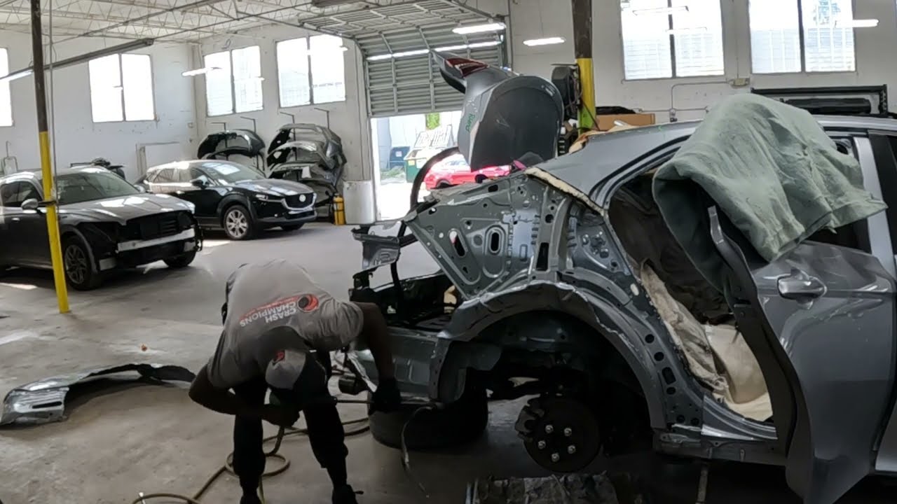 DIY how to replace a Toyota Camry Quarter panel - YouTube