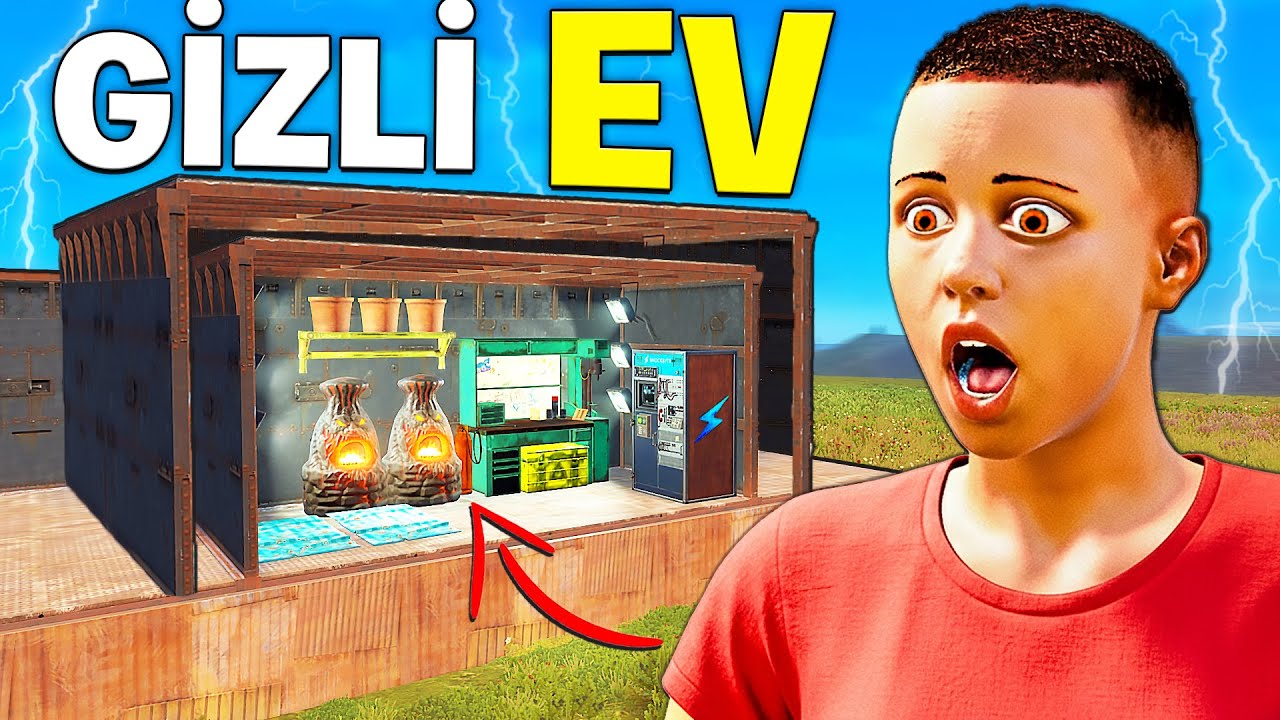 RAİD YEMİŞ SÜSÜ VERİLMİŞ EVDE 48 SAAT YAŞADIM ! (MUHTEŞEM ZENGİNLİK) Rust Türkçe Film
