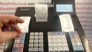 How To Print Audit Journal Report For Just Todays Transactions Sharp XE- A207 / XE-A217 / XE-A177