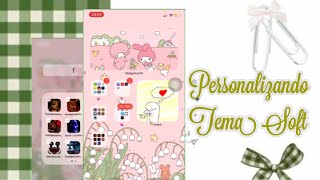 personalizando meu celular no tema soft!! 💋💗 screenshot 1