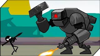 СТИКМЕН против РОБОТА - Игра Stickman Fight Обзор и прохождение  Игры на андроид