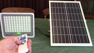 BRIGHTEST 200 Watt Outdoor Solar Flood Light FeelRight Brand Dusk to Dawn with Remote Control REVIEW
