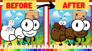 How to draw The Ants Go Marching one by one song | Kids Songs and nursery rhymes | Ants song & draw