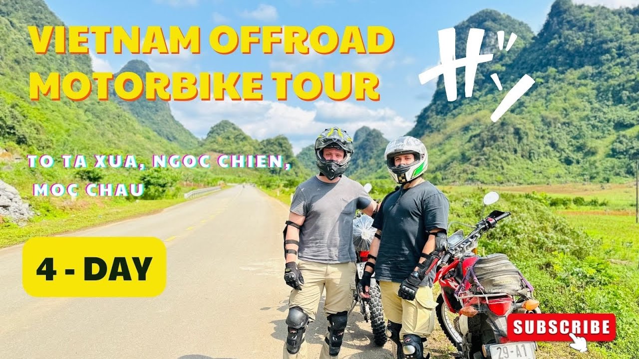 4-Day Vietnam Offroad Motorbike tour to Ta Xua, Ngoc Chien, Moc Chau - Official Tour Video