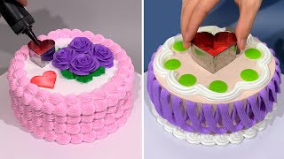 Quick & Easy Cake Decorating Technique For Everyone | How to Make Chocolate Cake Recipes