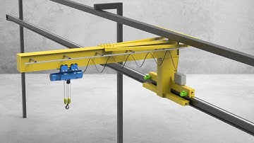 Wall Mounted Travelling Jib Crane, Wall Mounted Rail Travelling Console Crane 1 Ton, 2 Ton, 3 Ton