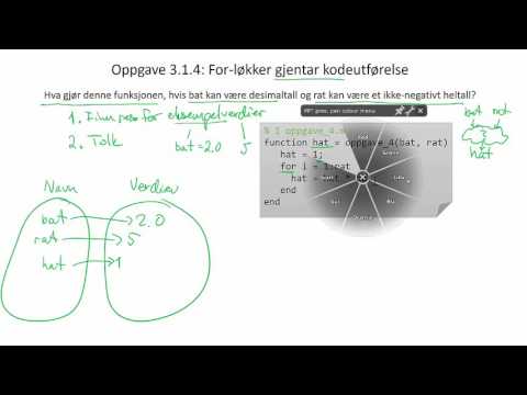 Oppgave 3.1.4: For-løkker gjentar kodeutførelse