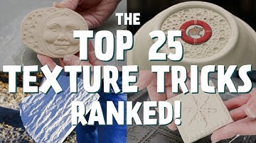 The 25 BEST Pottery Texture Tricks!!