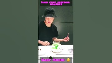 Jimin cute sneezing | Baby mochi | jimin cut clip #shorts