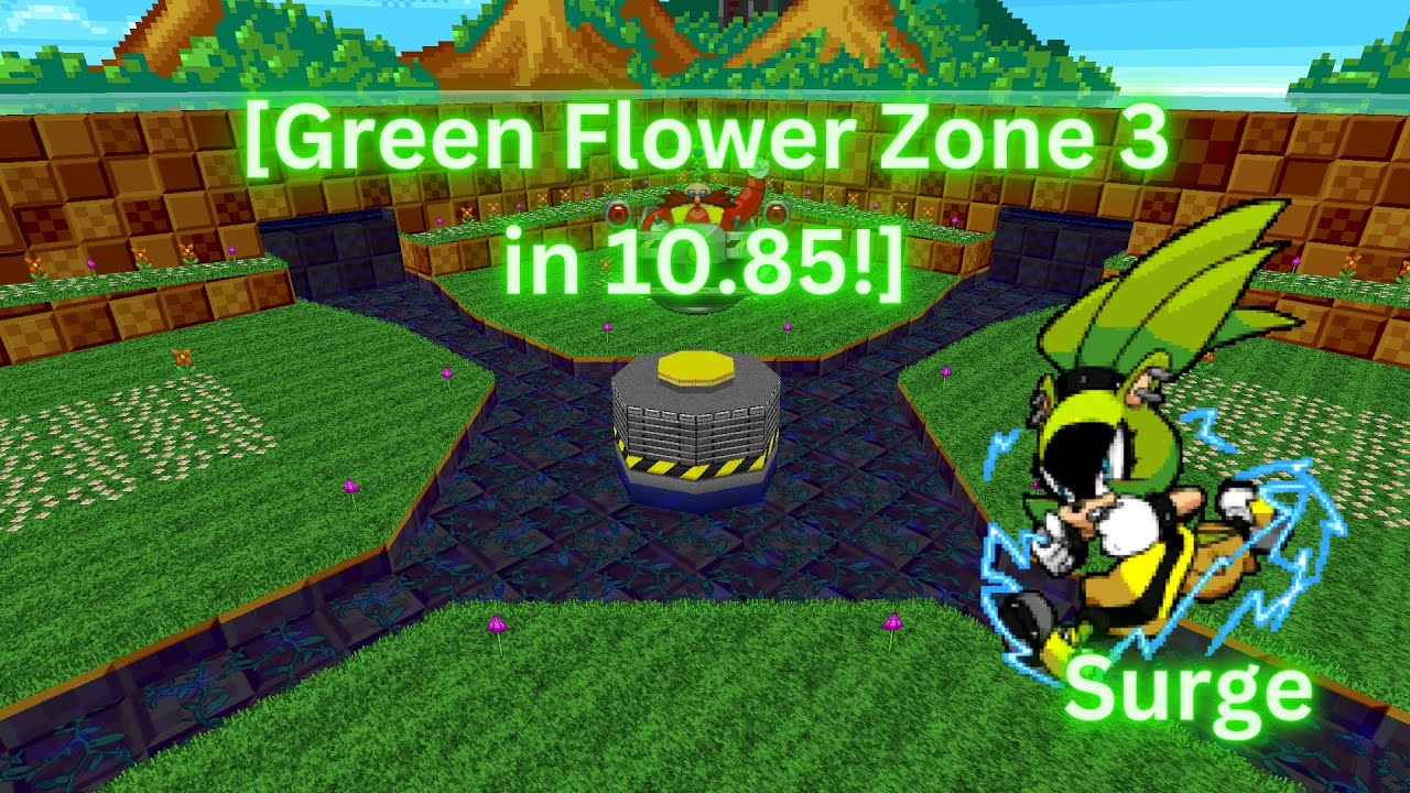 SRB2 Green Flower Zone 3 Surge in 10.85! [V. 2.2.10] YouTube