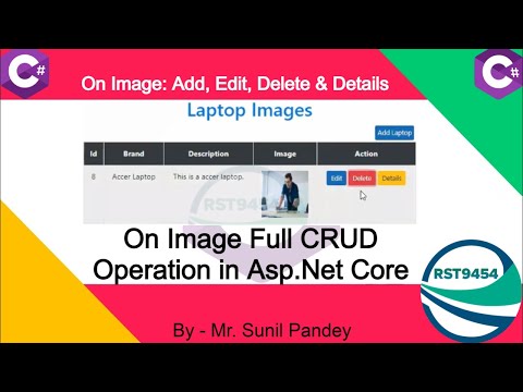 Asp.Net Core Crud on Image Upload in Hindi | Entity Framework Core | Asp.net core tutorial #howto