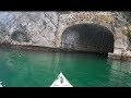 Mit dem Kayak durch den Bunker - Kayaking through the bunker