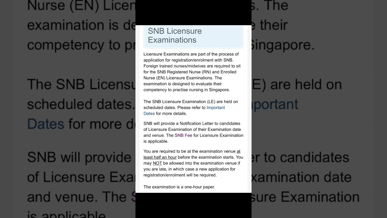 SNB registration for foreign nurses