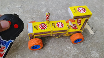 How To Make Matchbox Tractor With Cultivator Remote Control At Home | RC Tractor Cultivator 2023