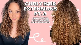 Hair Extensions for Curly Hair pt.2 | How to Style Bebonia Curly Hair Extensions