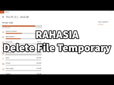 Video: Apakah Mungkin Untuk Menghapus Folder Temp