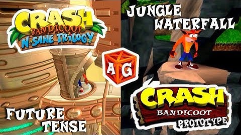 Jungle Waterfall & Future Tense (Zone Comparisons) [Crash Bandicoot Prototype & N. Sane Trilogy].