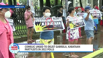 COMELEC urged to delist Gabriela, Kabataan Partylists in 2022 polls