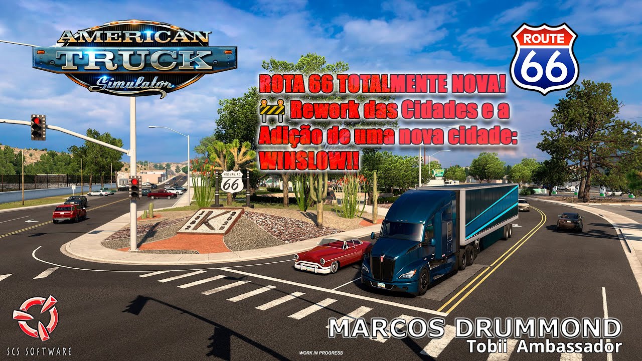ROTA 66 TOTALMENTE NOVA! 🚧 Rework das Cidades e a Adição de WINSLOW no American Truck Simulator!