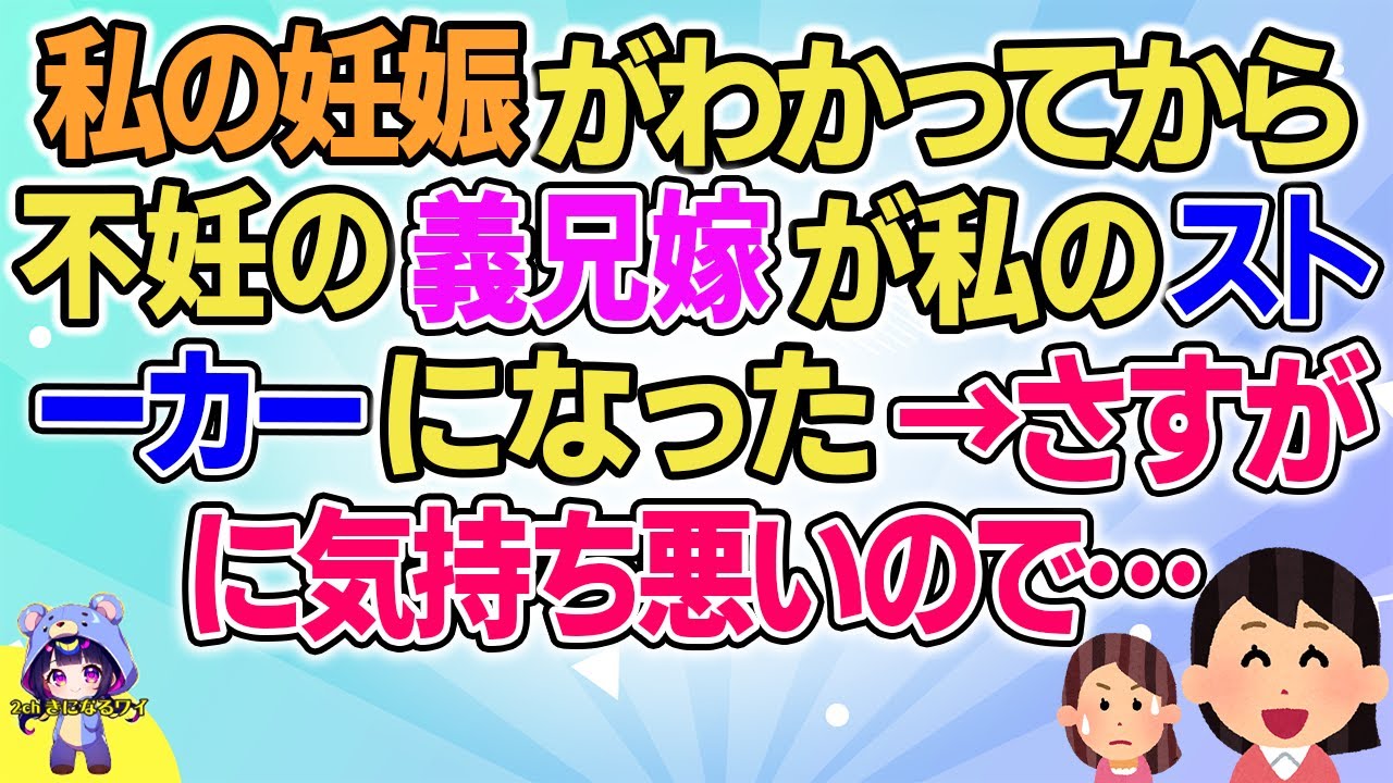 【2ch】【短編14本】私の妊娠がわかってから不妊の義兄嫁が私のストーカーになった→さすがに…【総集編】【2ch面白いスレ 5ch ひまつぶし 作業用】