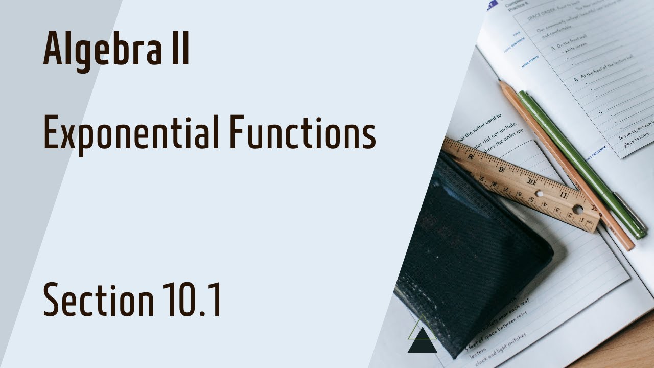 10.1 - Writing an Exponential from Two Points (y-intercept) - YouTube