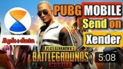 How to send apk and data file through xender of pubg