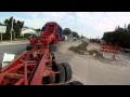Richards Transport hauling a wind tower base section remote steer #2