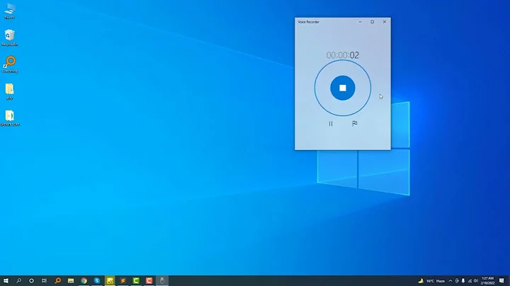 Voice Recording in Windows 10