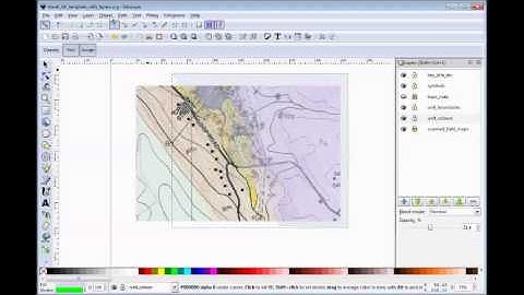 Digitising map in Inkscape (2) Unit colours