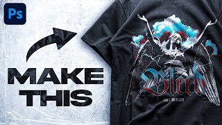 QUICK & EASY Way To Make A Graphic Tee Design In Photoshop screenshot 2
