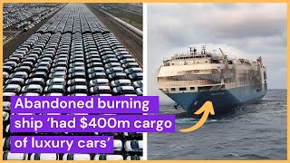 Abandoned burning ship ‘had $400m cargo of AUDI, LAMBORGHINI, BENTLEY and other Luxury cars’