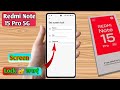 redmi note 15 pro me lock kaise lagaye, redmi note 15 pro me screen lock kaise lagaye 