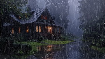 Goodbye Insomnia With Heavy Rain Sound | Brown Noise for FAST Sleep - Deep Sleep with Rain Sounds