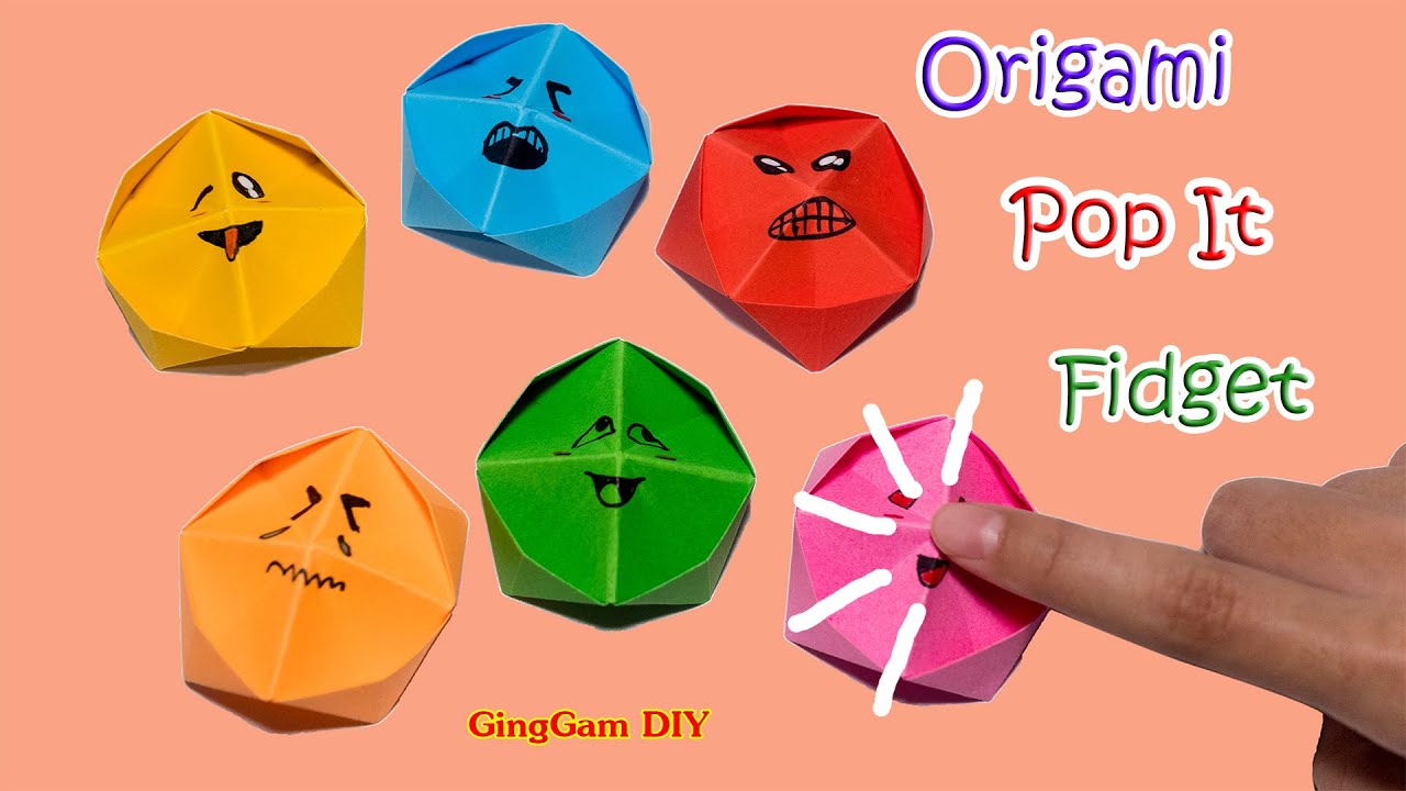 เกมตะลุยด่าน  Update  Origami pop it fidget -  ป๊อบอิทกระดาษ ไม่ใช้กาว