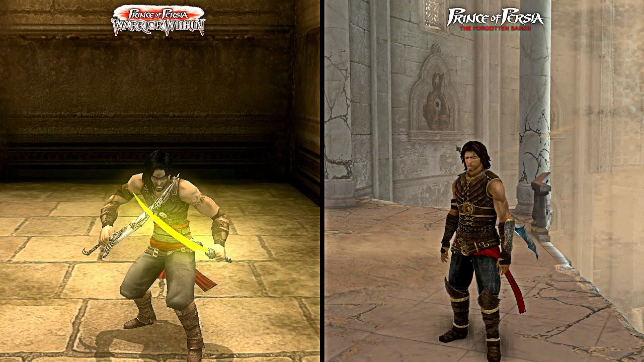 Prince Of Persia Warior Within Vs Prince Of Persia The Forgotten Sands | Comparison