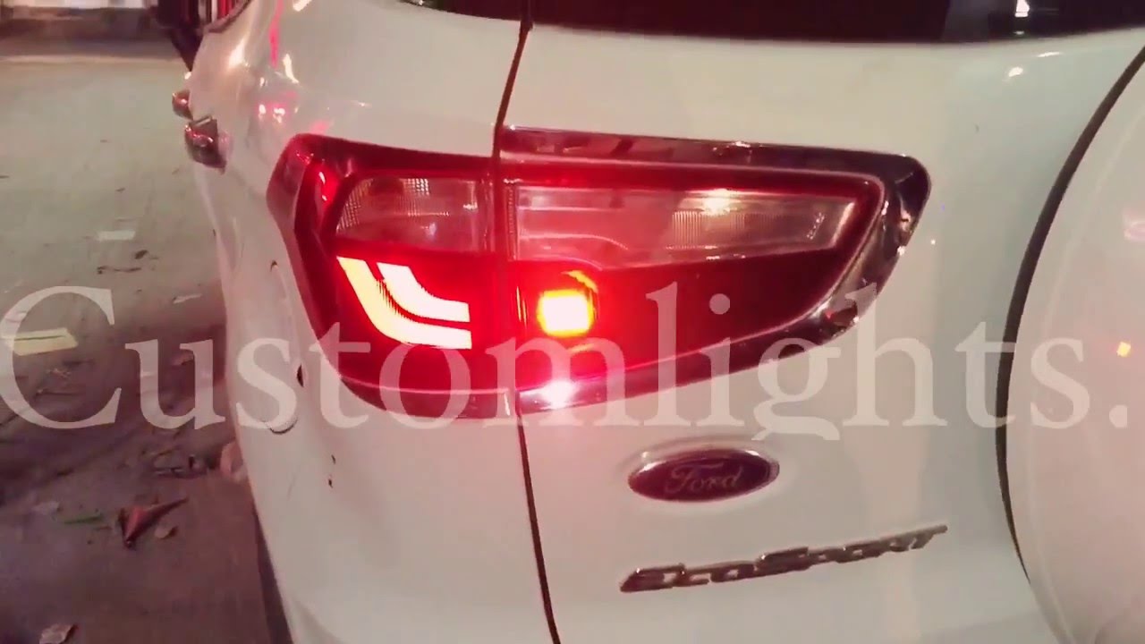 Ford Ecosport LED Taillamps by customlights.in YouTube