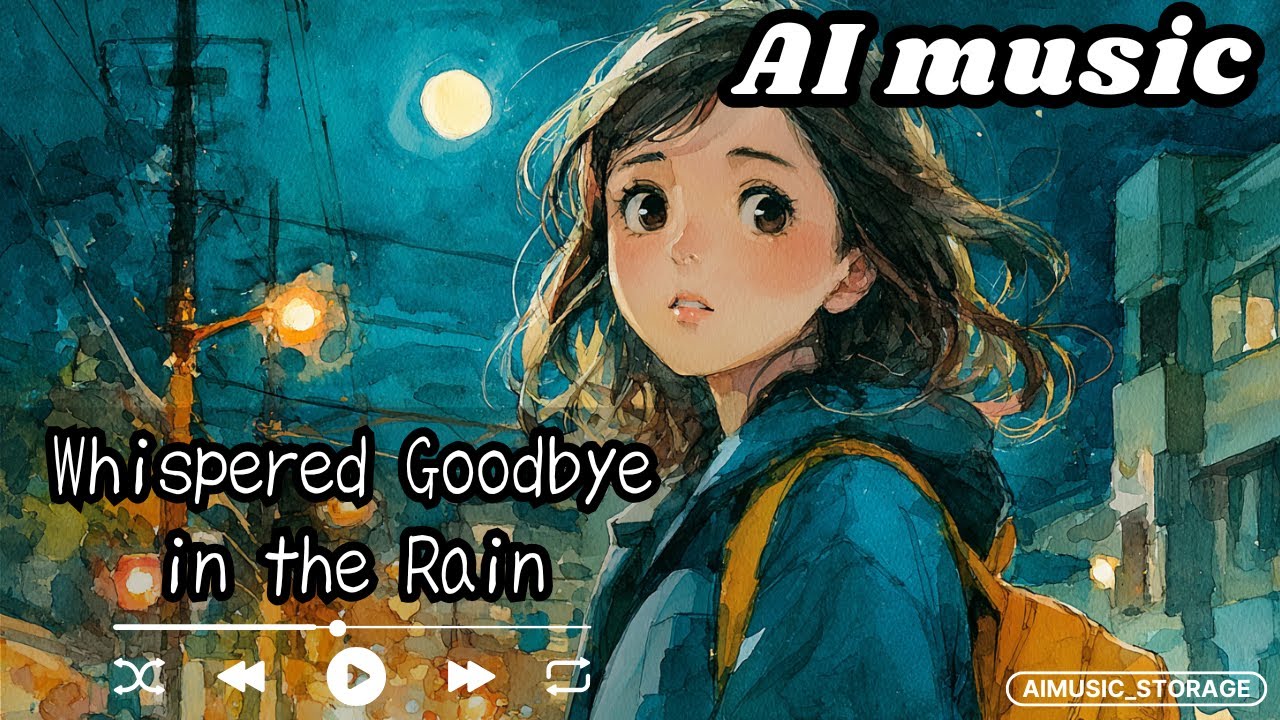 【オリジナル曲 】Whispered Goodbye in the Rain(English version) - 淡い初恋の終わり。雨の夜に聴く、切ない和風ソング