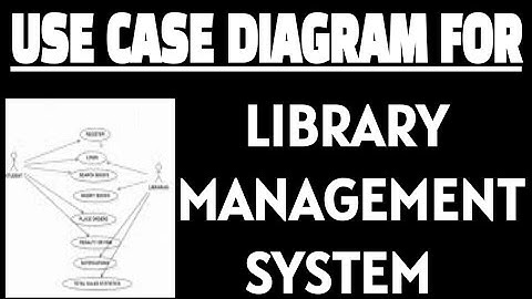 Use case diagram for library management system using staruml | Software engineering