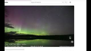 Brief But Intense Aurora Borealis Over Northern States tonight