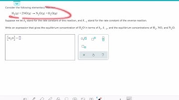 ALEKS: Expressing the concentration of an intermediate in terms of the concentration of reactants