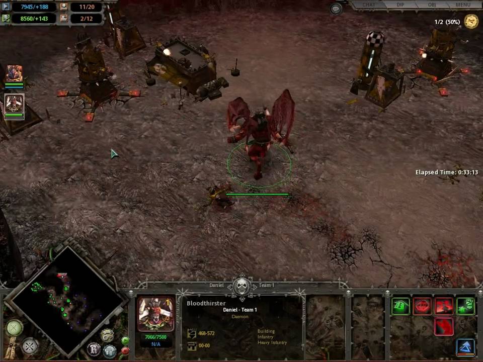 warhammer 40k dawn of war bloodthirster youtube soulstorm chaos flyer
